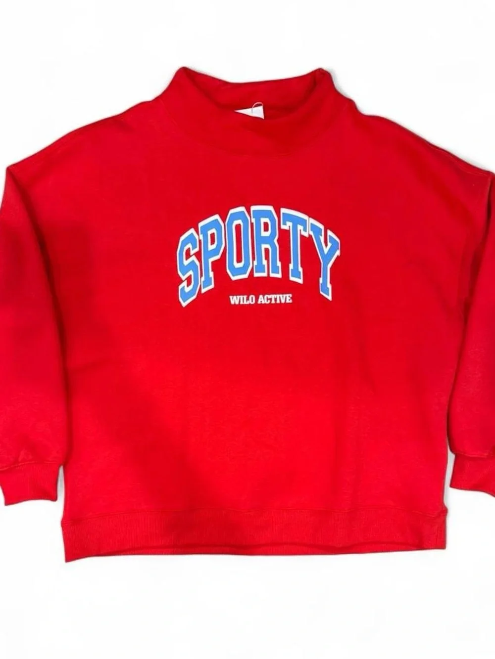 NWT Wilo The Label Sporty Sweatshirt & Shorts Set in Red, SZ S